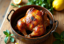 Cuisses de dinde croustillantes dans une friteuse à air
