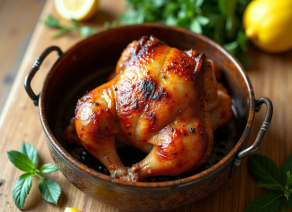 Cuisses de dinde croustillantes dans une friteuse à air