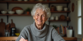 Conseils pour évaluer la quantité idéale de purée par convive Femme souriante servant purée de pommes de terre dans une cuisine chaleureuse