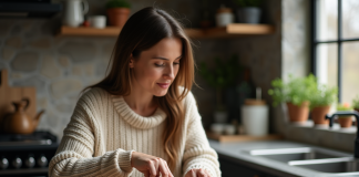 Pain cétogène : impact sur le poids et la santé, tous les secrets révélés ! Femme tranchant pain keto maison dans la cuisine