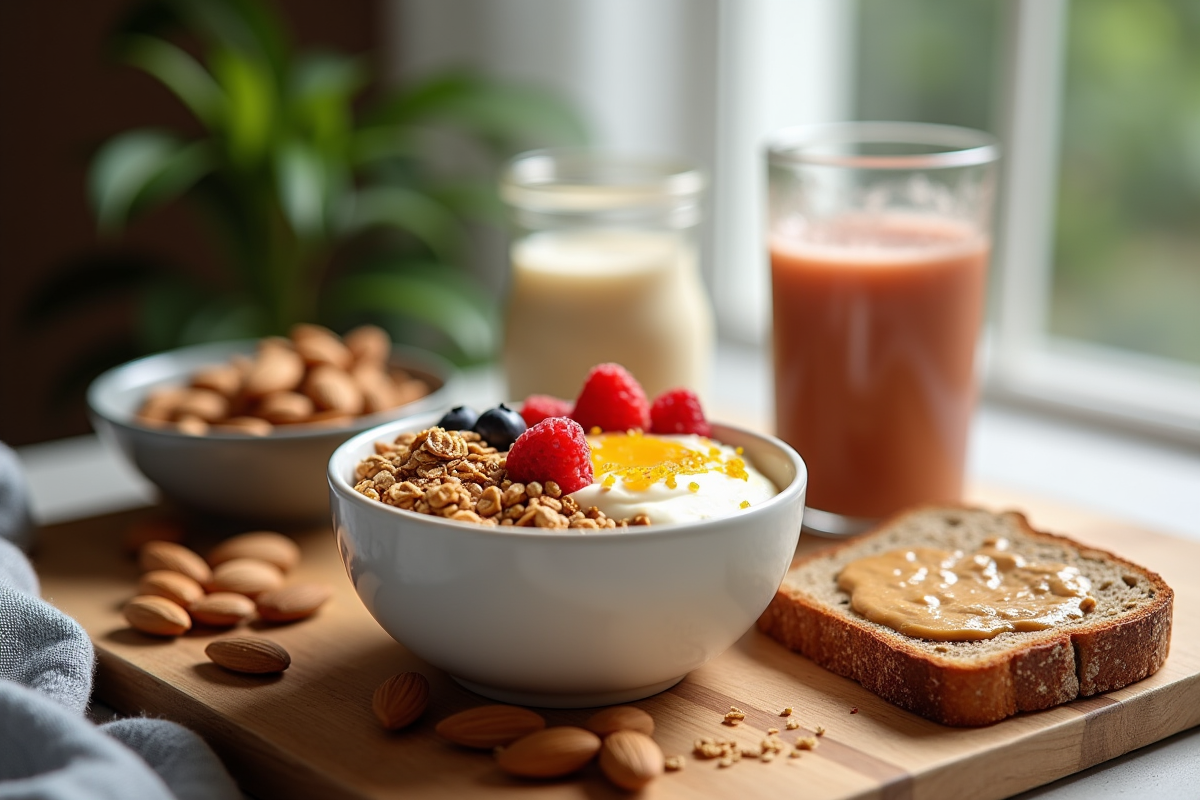 petit-déjeuner équilibré
