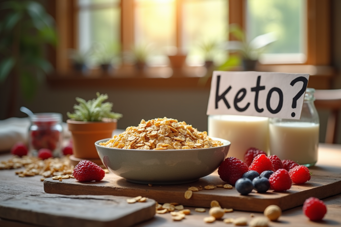 petit-dejeuner-keto-billes Petit déjeuner rustique avec flocons d'avoine et fruits rouges
