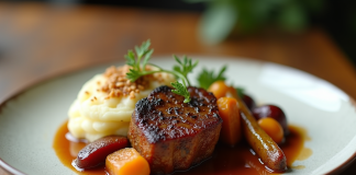 Des idées de garnitures pour accompagner la joue de porc à la bière Joues de porc braisées à la bière avec purée et légumes